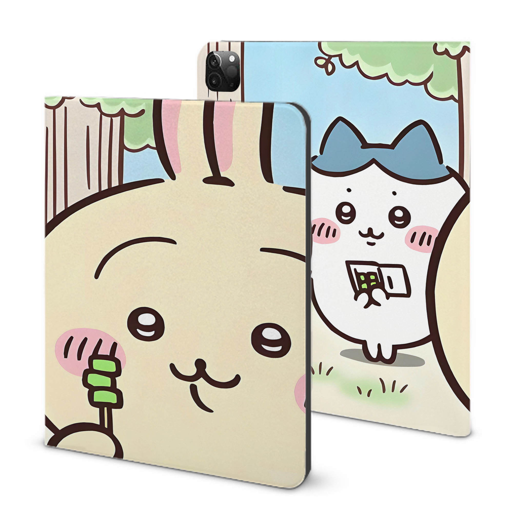 （画像用） ちいかわ Chii-kawa IPadケース ペンホルダー付き ブックスタイルデザイン
